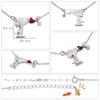 BOX Snoopy Heart Цирконий Вудсток Серебряное ожерелье 925 пробы Официальные товары [SNOOPY] [Ограниченное количество включено] Для женщин