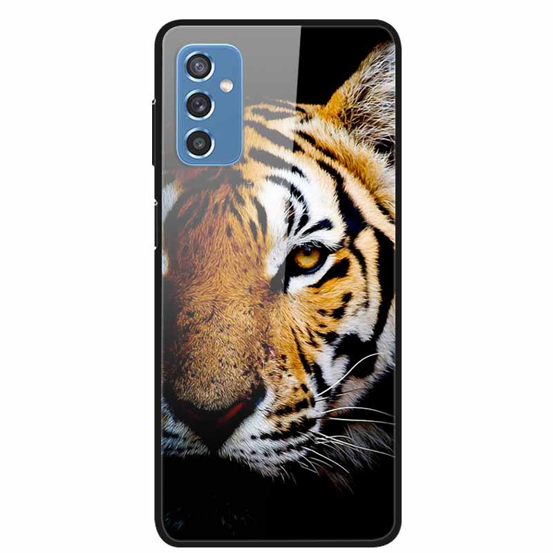 Для Samsung M52 5G Чехлы M23 5G M51 M02s Закаленное Стекло Жесткая Задняя Крышка Для Samsung Galaxy M23 5G Чехол для Телефона Fundas Capa M 52 5G
