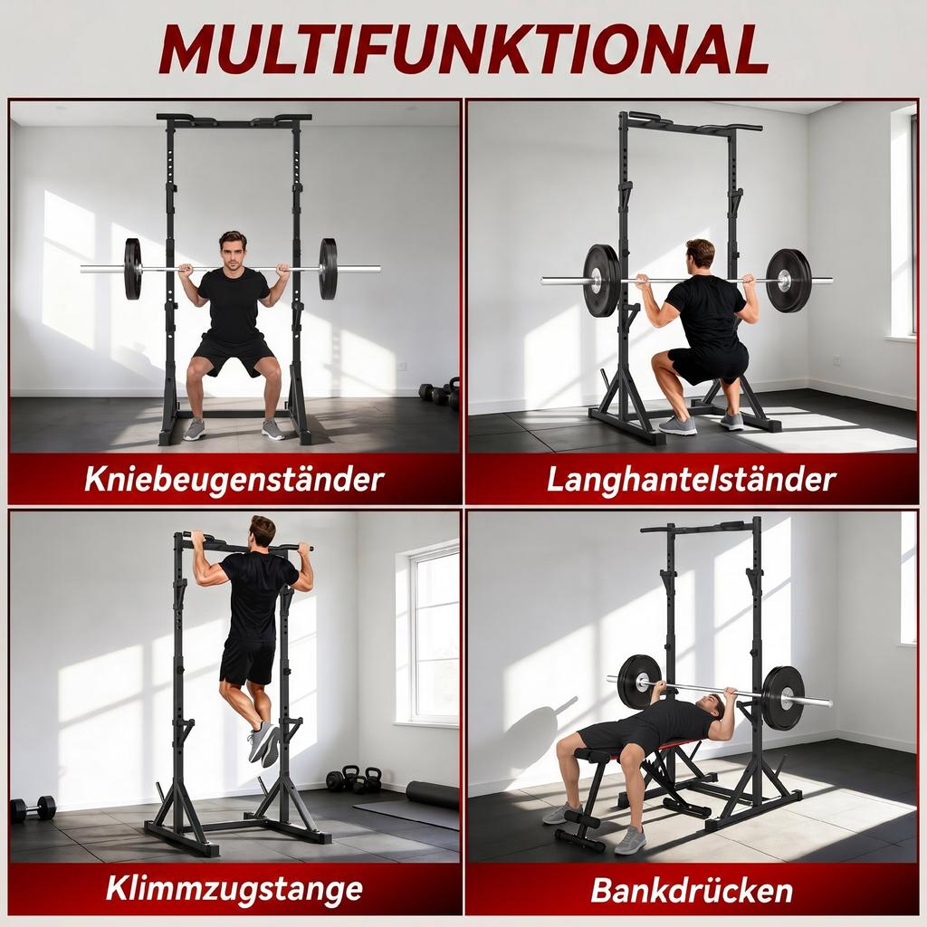 Dumbbell Rack 2-Tier Weight Plate Stand Made of Steel Barbell Storage up to 200 kg Capacity Squat Rack