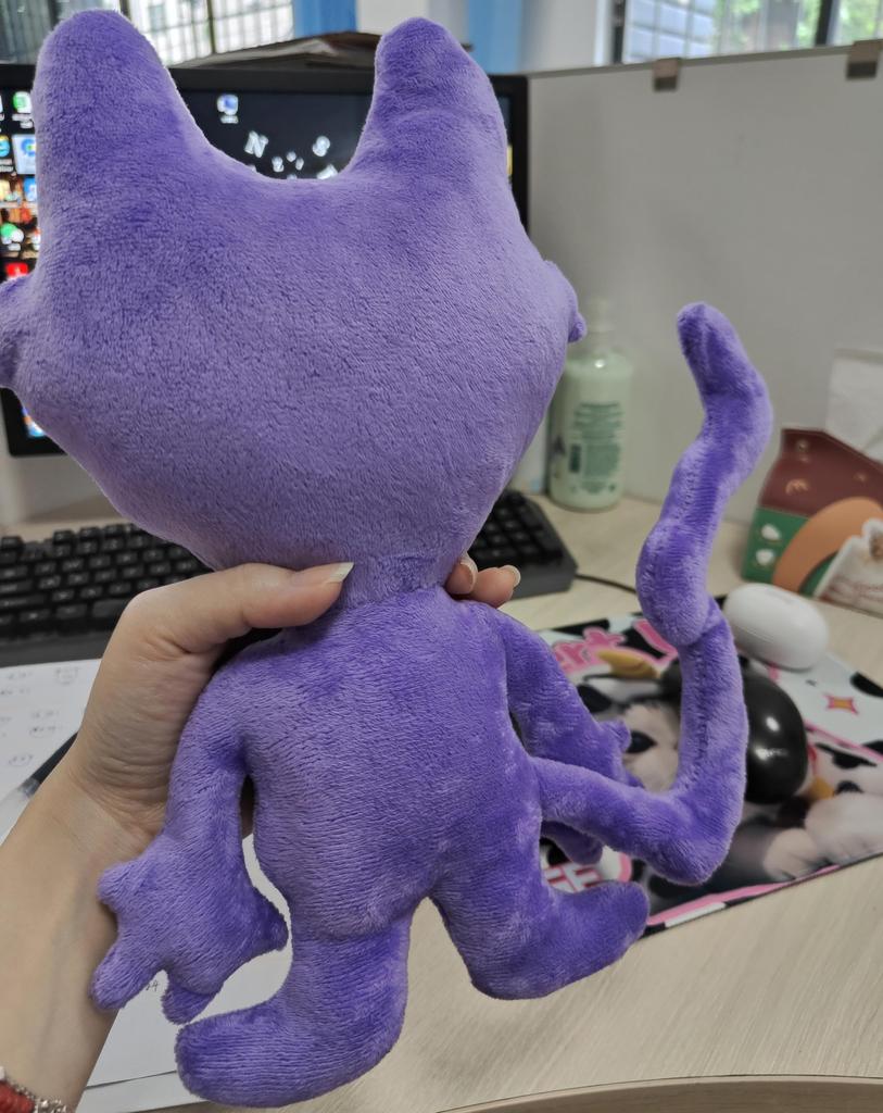 Мягкая игрушка Poppy Playtime Goods Улыбающиеся зверьки Улыбающиеся зверьки CatNap DogDay Звездная игра Подарок для фанатов CatNap Luminous ((Фиолетовый - Кошачий сон)