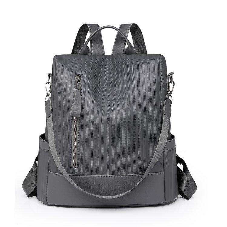 Women's Backpack Solid Color Large Capacity Travel Bag Patchwork Mother Bag