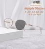 New Fashion Metal Frame Photochromic Women'S Myopia Glasses Ultra Light Neutral Display White Anti Blue Light Glasses