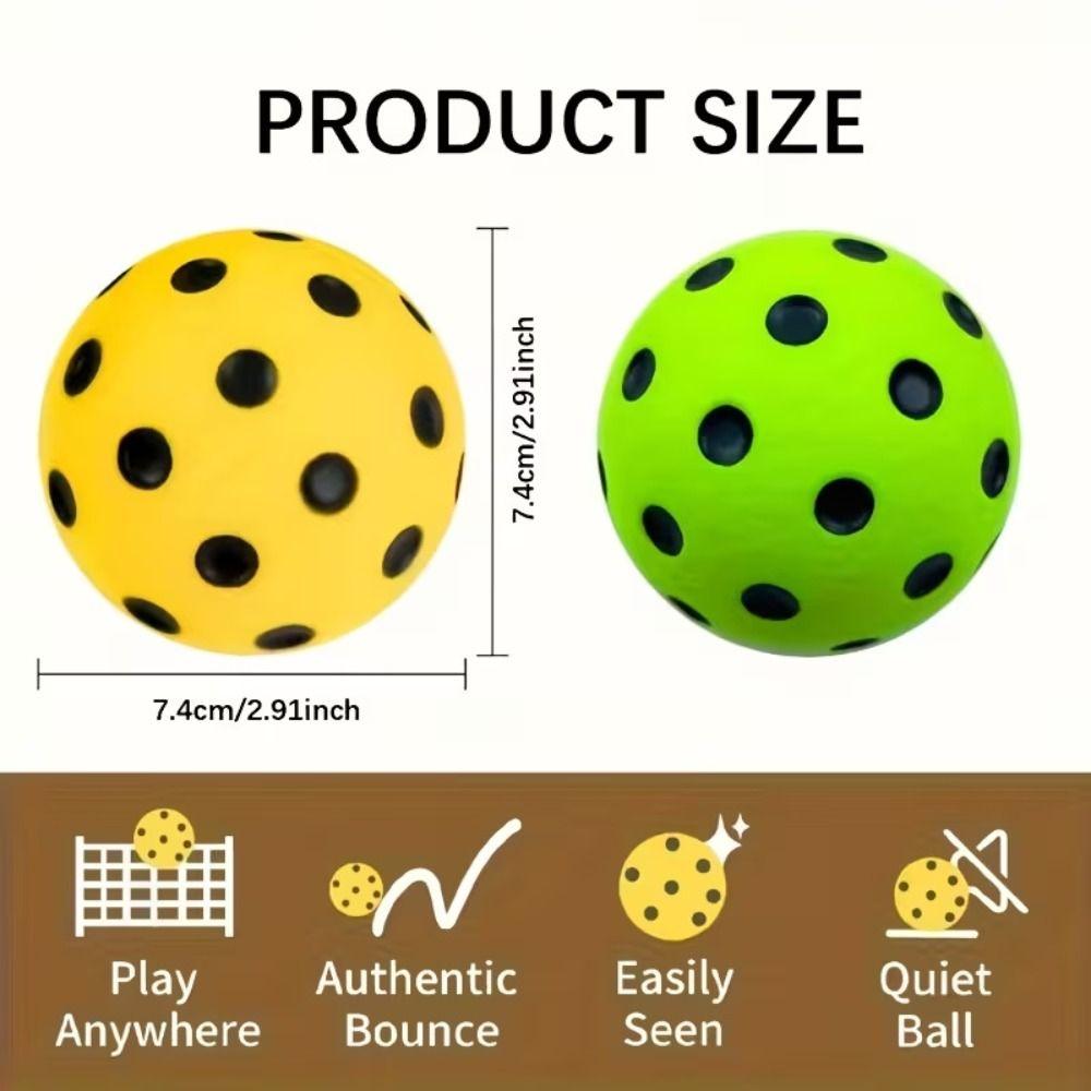 PU Foam Pickleball Training Balls High Bounce Quiet Pickleball Balls for Pickleball Training
