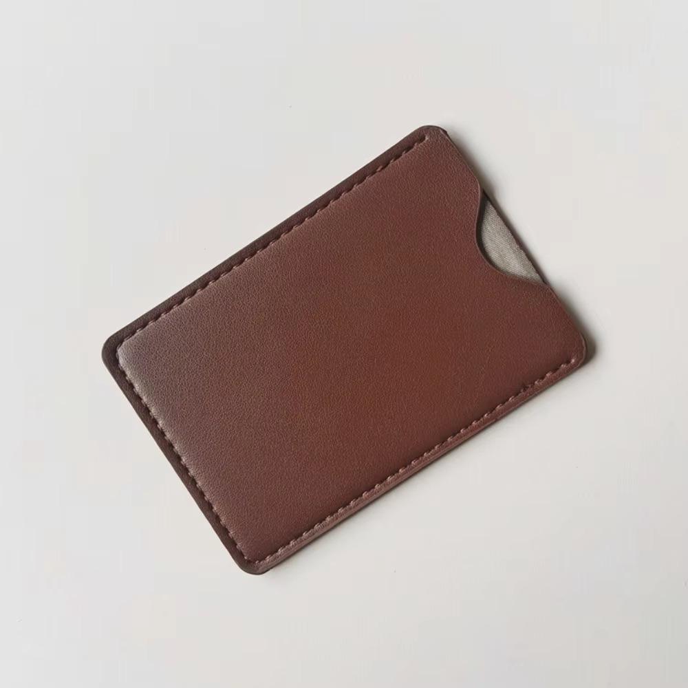 Ультратонкий RFID-держатель для карт Блокировка RFID Кожа PU Чехол для кредитных карт Мягкая подкладка Защита от размагничивания Кожаный чехол для карт