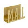Elegant Iron Mail Sorter Metal Cutout Desktop Envelope Organizer Efficient Document Storage Rack for Home or Office
