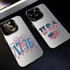 Чехол для телефона в виде американского флага для iPhone 17, 16, 15, 14, 13, 12, 11 Plus, Pro Max, Конфетный, Посеребренный Внутренний Чехол