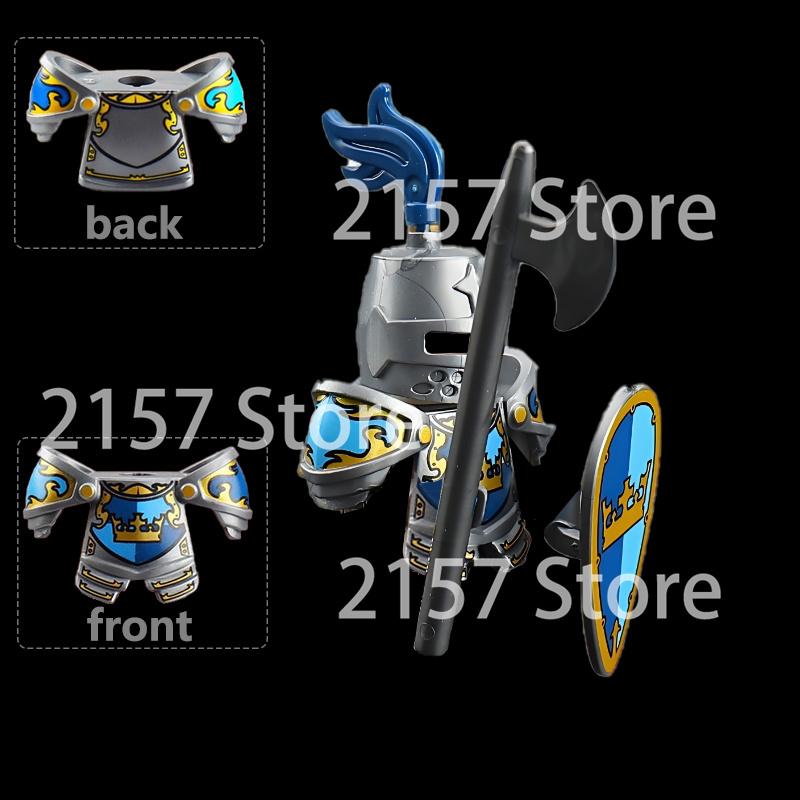 Средневековый Замок Солдат Фигурки Действия Строительные Блоки Дракон Аниме Рыцарь Аксессуар Боевой Конь Ополчение Шлем Щит Игрушка Подарок S015