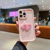 3D Love Heart Bow Silicone Soft Phone Case For iPhone 16 15 14 Pro Max 13 12 11 Pro X XS XR 7 8 Plus SE2 Shockproof Candy Cover
