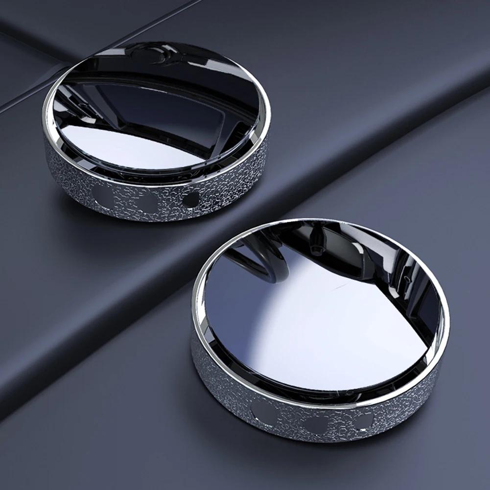 2 шт. вращающееся на 360° присоска автомобильное выпуклое зеркало для слепых зон HD широкоугольное регулируемое зеркало заднего вида дополнительное круглое автомобильные аксессуары