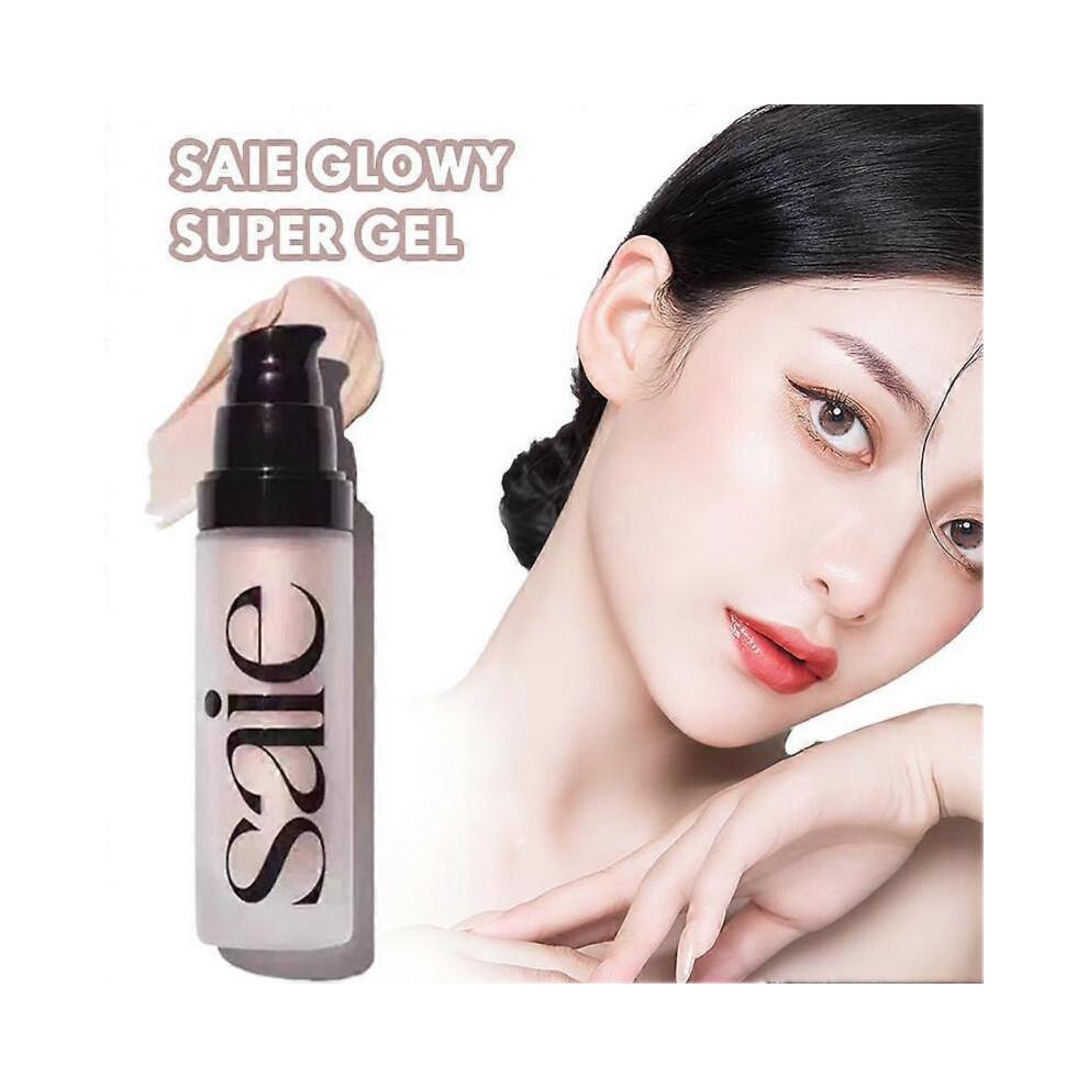 Saie Glowy Super Gel 15мл Хайлайтер Сияющий Макияж Лица Нелипкий 12 часов Увлажняющий Чувствительная Кожа