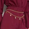 Elegant Double Layer Waist Chain For Women With Shell And Leaf Design In Boho Style
