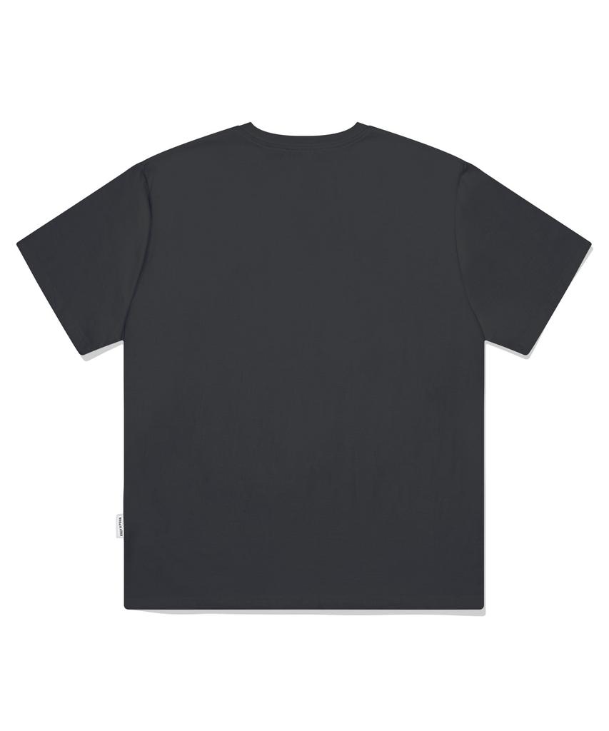 PAGESIISII Wish Things Printed Short Sleeve T-Shirt Charcoal