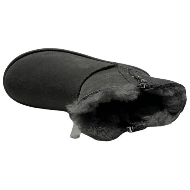 UGG Короткие женские зимние ботинки, угольно-серые 1118853-CHRC