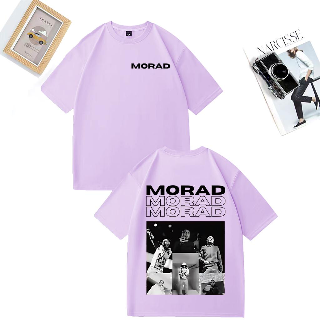 Rapper Morad MDLR Album Merch Fashion T Shirt Unisex WOMEN Clothing Casual Cotton Tshirt Hip Hop Short Sleeve Tshirts Streetwear