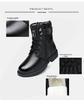 Men's High Top Leather Martin Boots - Cowhide, Winter Plus Velvet, Non-Slip, Thick Warm Cotton, Snow Work Boots
