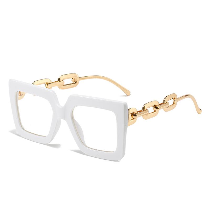 Twooo 3207 Oversized Square Glasses Chain Leg Fashion Sunglasses Women