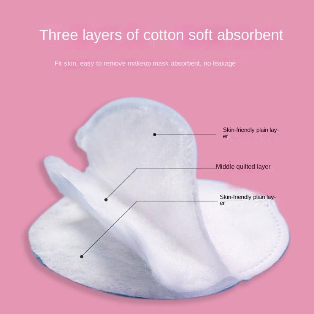 200/500 шт. 3-слойные подушечки для снятия макияжа, мягкие подушечки для снятия лака, ватные диски для глубокого очищения