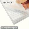 10 шт./компл., мини-карманный блокнот для рукописного ввода, сменный блокнот A7, сменный блокнот для заметок с 30 листами на подкладке, канцелярские товары