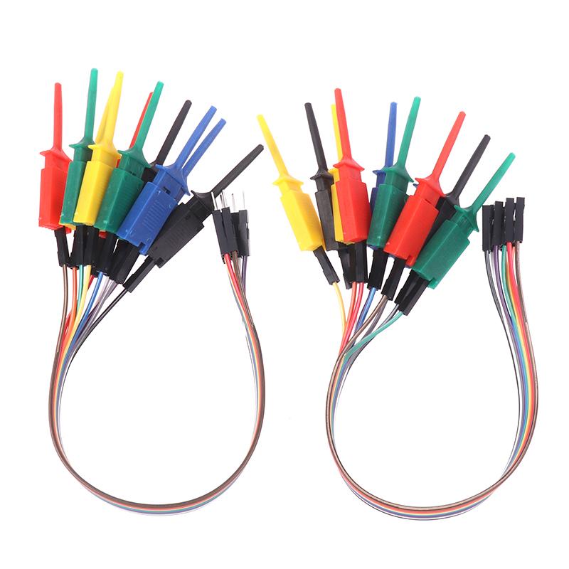 HOT! 20CM High Efficiency Test Hook Clip Logic Analyzer Cable Gripper Probe Test Clamp Kit For Chips Pins Connecting Testing