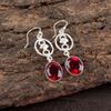 Pink Rubellite Gemstone 925 Sterling Silver Jewelry Handmade Boho Earrings 2.00" EE-17-10