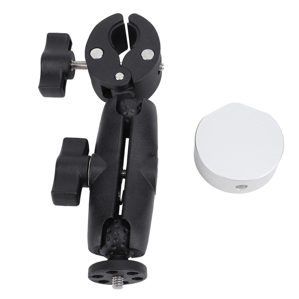 Rectangular Satellite Mount RV Ladder Roof Rack Adjustable Angle Clamp Round Pipe Support for Mini