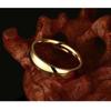 Simple Gold Color Stainless Steel Engagement Rings for Women Men Elegant Thin Wedding Band