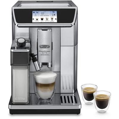 Кофемашина эспрессо с кофемолкой - De'Longhi - Primadonna elite - ECAM650.85.MS - 28 рецептов - Серый
