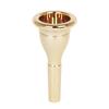 Tuba Mouthpiece Solid Durable Brass Construction Gold Plated Musical Instrument Accessories Mouthpiece,Tuba