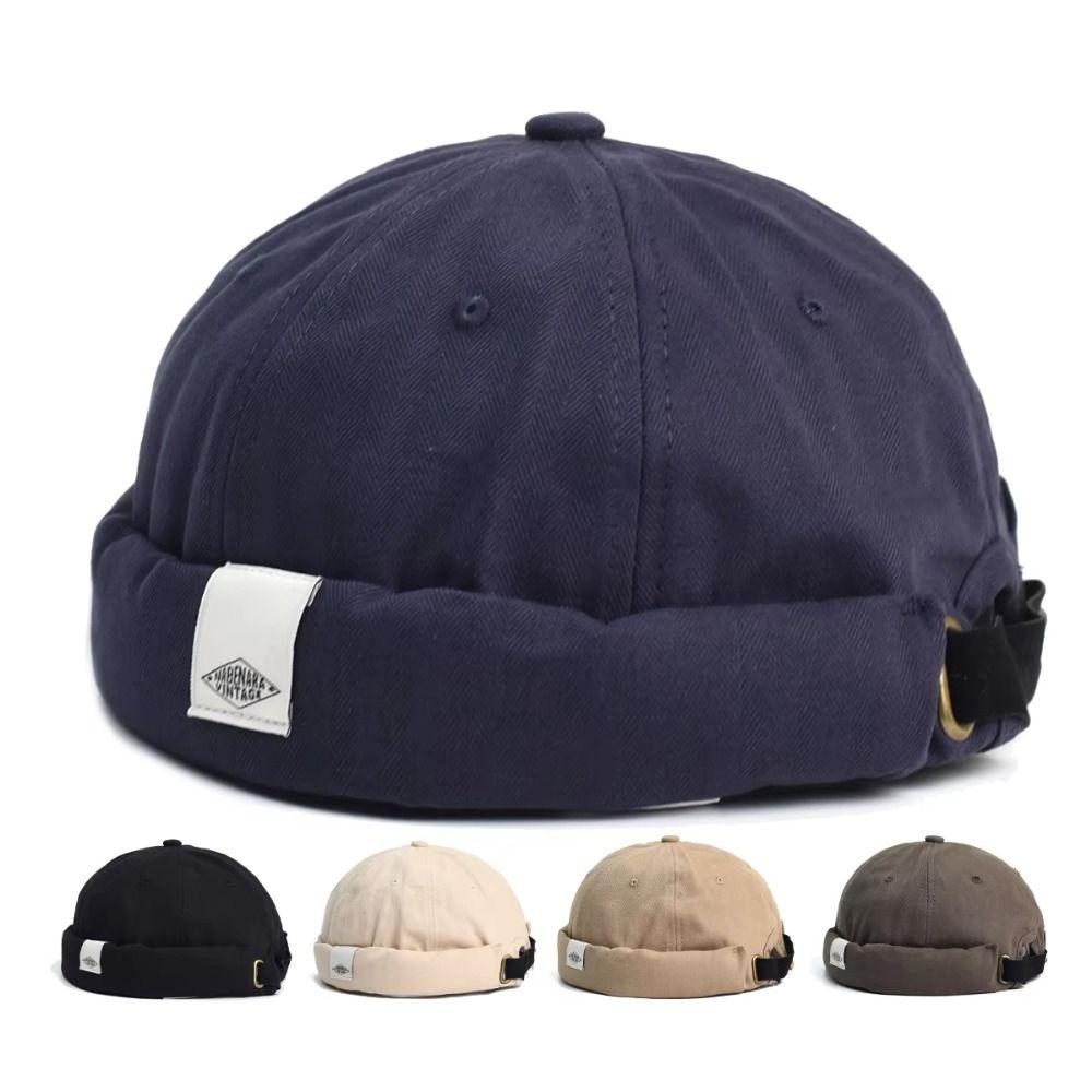 Cotton Hip Hop Hat Solid Color Baseball Cap Retro  Fashion Sunscreen  Hat  Outdoor