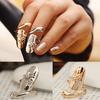 1 шт. кольцо для ногтей, полировка, стразы, сплав, кольцо для ногтей для вечеринки