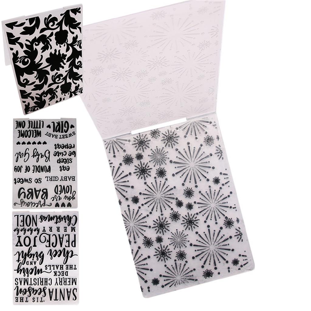 Новейшая 3D-папка для тиснения, прозрачные пластиковые пластины для тиснения, дизайн для DIY-штампов для резки бумаги, скрапбукинга 10,5x14,5 см