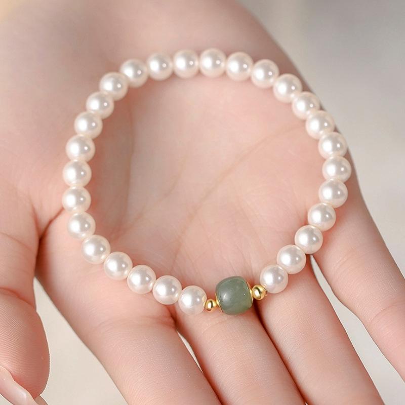 Ретро Геометрический Браслет из Пресноводного Жемчуга - Модные Ювелирные Изделия Продвинутого Дизайна для Женщин