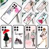 Чехол-обложка City Fashion Girl для Samsung Galaxy M55 M15 M33 M13 M23 M53 M31 M51 M14 M34 M54 M20 M30s M52 M32