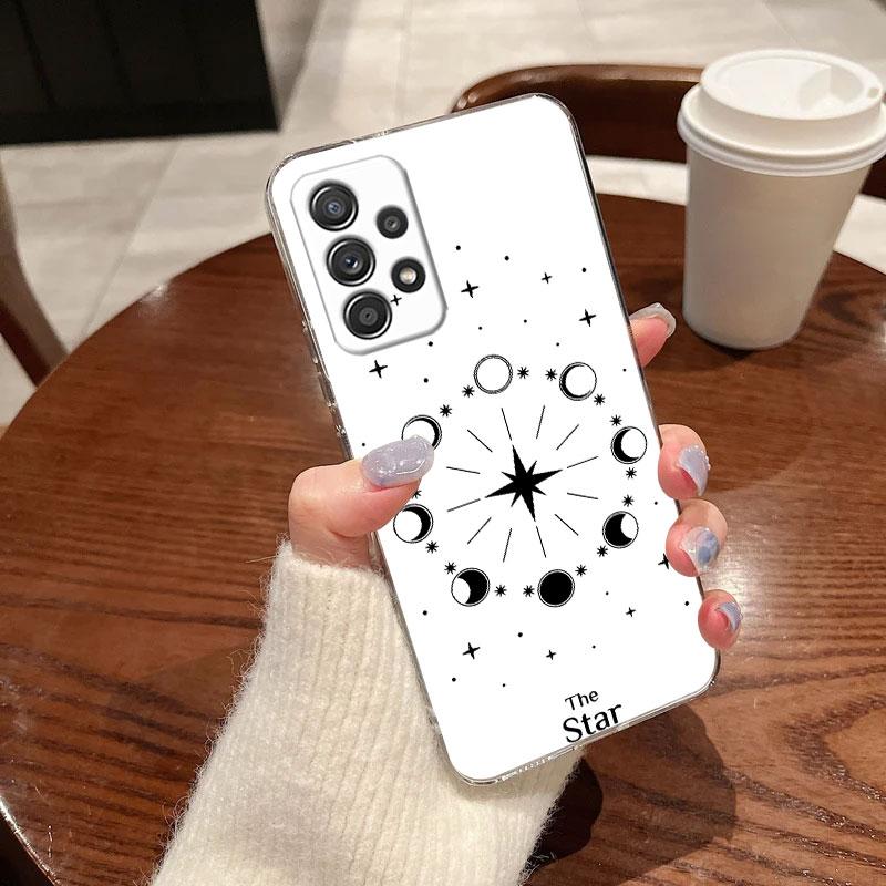 Чехол для телефона с картой Таро Солнце и Луна, Астрология, Магия, для Samsung Galaxy A56 A57 A37 A55 A54 A36 A35 A26 A25 A16 A17 A07 A52 A21s