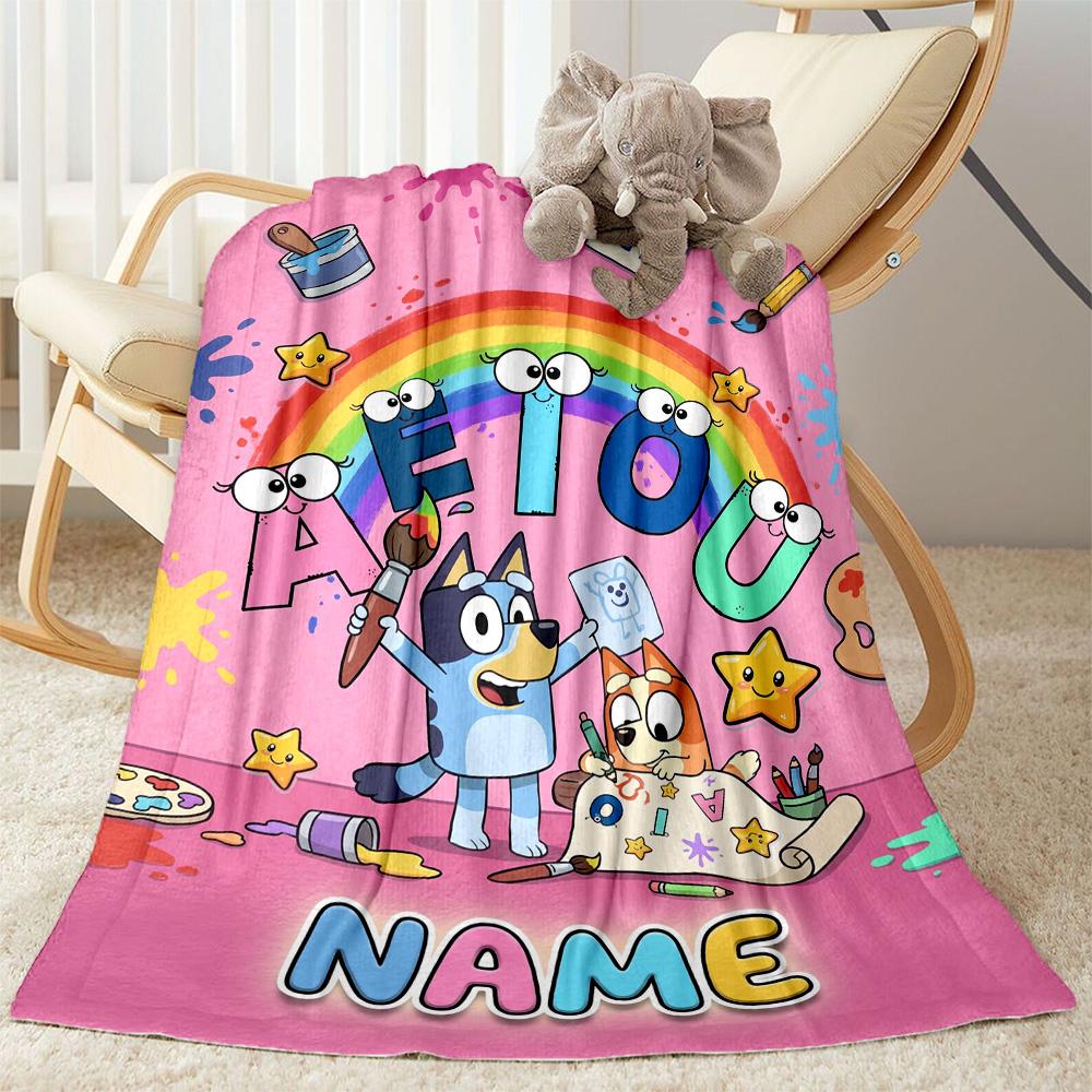 Friends Garden Customize Text Blanket Gift Customizable Blanket Soft & Cozy Suitable for Nap Livingroom Bed Home Decor Four Seasons Universal