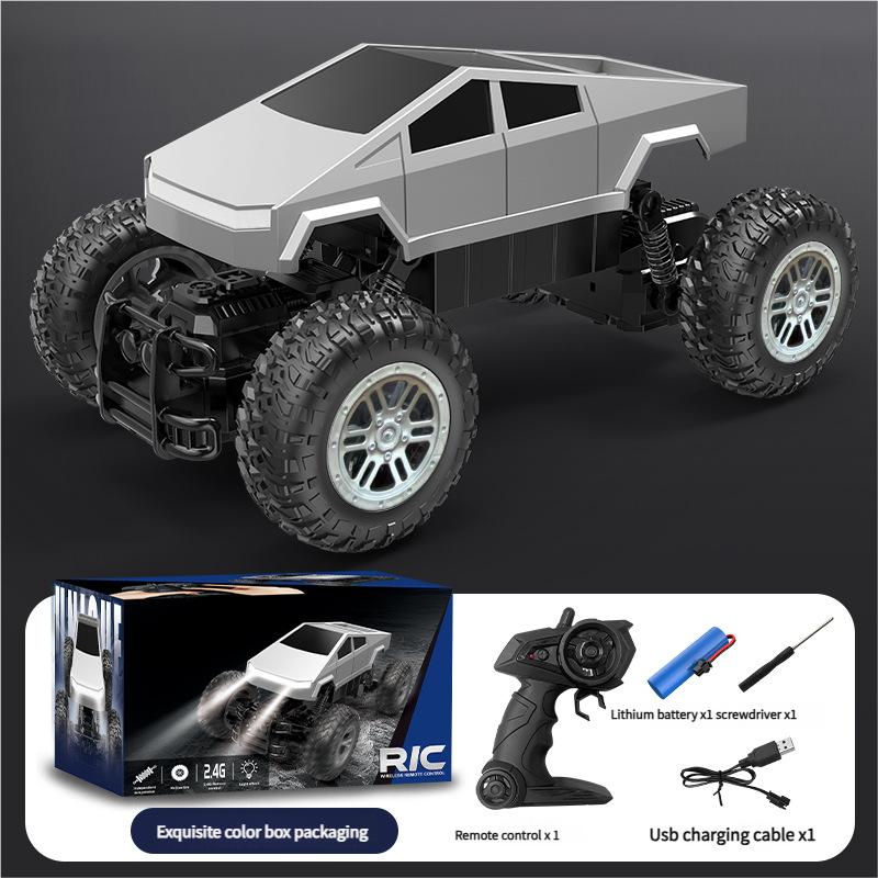 1:16 Амфибийный полноприводный RC трюковый грузовик - Водонепроницаемый внедорожник с вращением на 360° и светодиодами, Игрушка для детей, Мальчиков и Взрослых