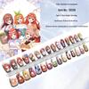 Набор лаков для ногтей «Пять невест» (аниме): 2D Носимые ногти Nino & Miku, 30 шт. Полный размер.