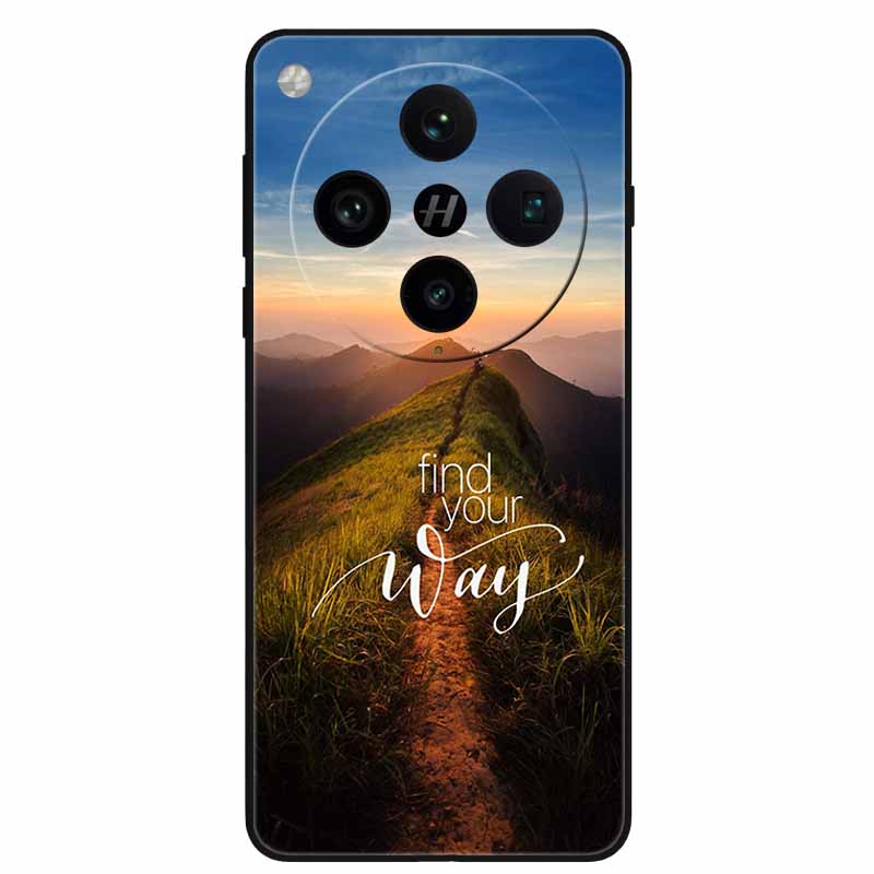 For OPPO Find X8 Case Black Silicone Soft TPU Printing Cover for Oppo Find X8 Pro Phone Cases Space Wolf Capa FindX8 X 8 / X8Pro