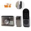 WIFI Door Lock Fingerprint Password IC Card Key Wiring Free Digital Gate Access Control for TUYA