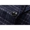 Men's Suit Business Casual Plaid Suit Single-breasted Two-button Plaid Non-ironing Suit Men's Jacket