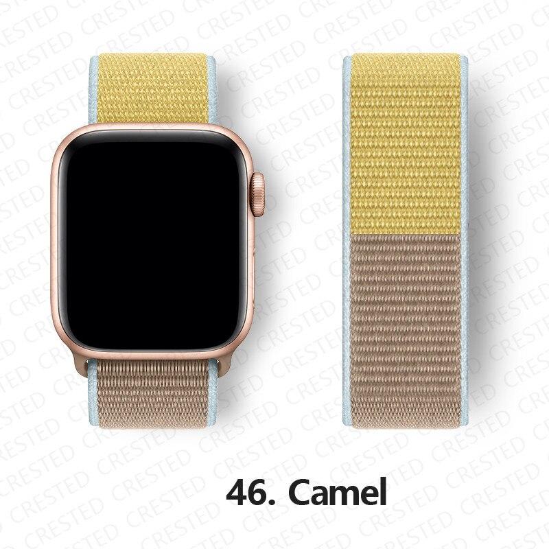 Нейлоновый ремешок для Apple, ремешок для часов 44 мм, 40 мм, 42 мм, 38 мм, браслет для умных часов, ремень, спортивный браслет-петля, iWatch series 3, 4, 5, 6, se, ремешок