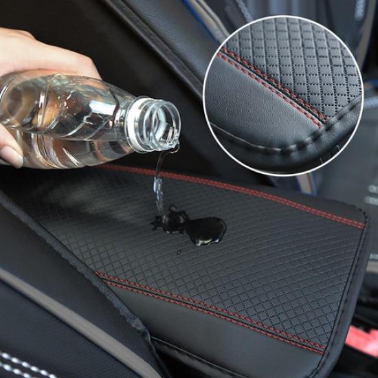 Car Central Armrest Box Pad Leather Embossed Cover Protector For Four Seasons