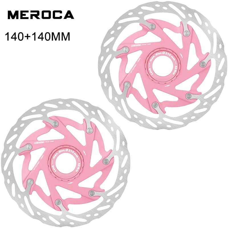 MEROCA XR Велосипедный Тормозной Ротор 140ММ 160ММ Велосипедный Ротор Centerlock Теплоотвод Плавающие Роторы Велосипедные Компоненты