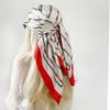 Printed Silk Scarf 90cm Women's New Wrap Turban Satin Scarf Large Square Scarf Shawl