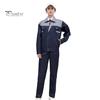 Workwear Suit for Men Women Wear-resistant Worker Clothing Lapel Collar Zipper Long Sleeve Top Pants Work Uniform Set for Repairman Workmen