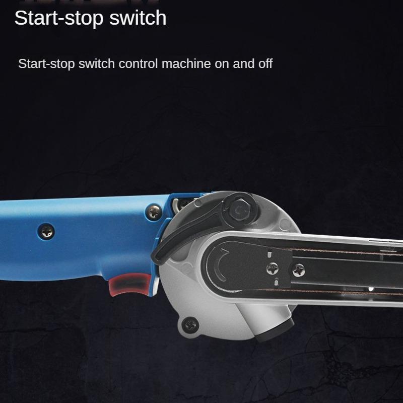 Dongcheng Belt Sander S1T-FF-9x533 Малый ленточный шлифовальный станок Наждачная бумага для деревообработки Полировка