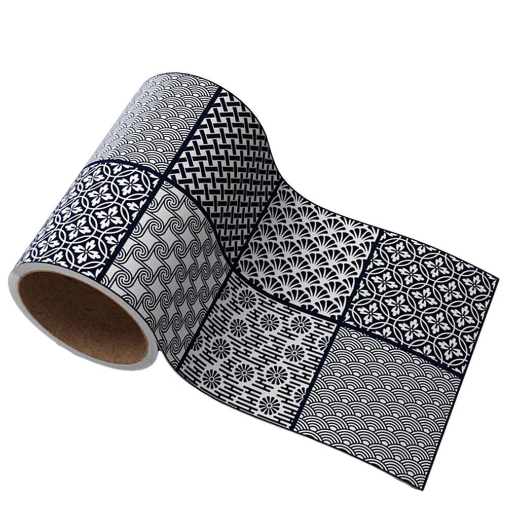 10смx100см Самоклеящаяся Водонепроницаемая Маслостойкая Отклеивающаяся Полоса на Линию Талии Кухонный Фартук Арт Декоративная Полоса Домашний Декор Стен