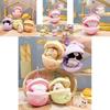 Soft And Cuddly Plush Cartoon Puppy Bakery Surprise Pudding Keychain For Headphone Organizers
