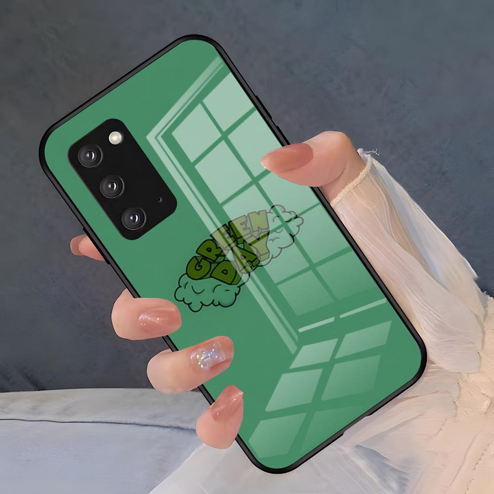 Чехол для телефона Green Day Для Samsung S26 S25 Plus S20 S20 Plus S22 Ultra S23 FE S21 Plus S21 Ultra Стеклянная крышка