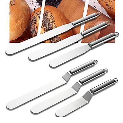 Изогнутая/прямая лопатка для торта 6/8/10 дюймов Инструменты для украшения торта Кухня Кондитерские изделия Декор для торта